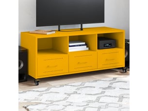 Meuble tv coloris jaune 100.5 cm   
