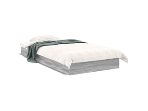 Lit simple 80x200 cm    coloris gris