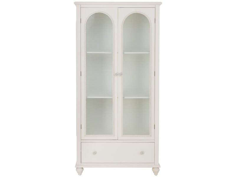  Vitrine en bois blanc 80x38x160 cm h  - Conforama B