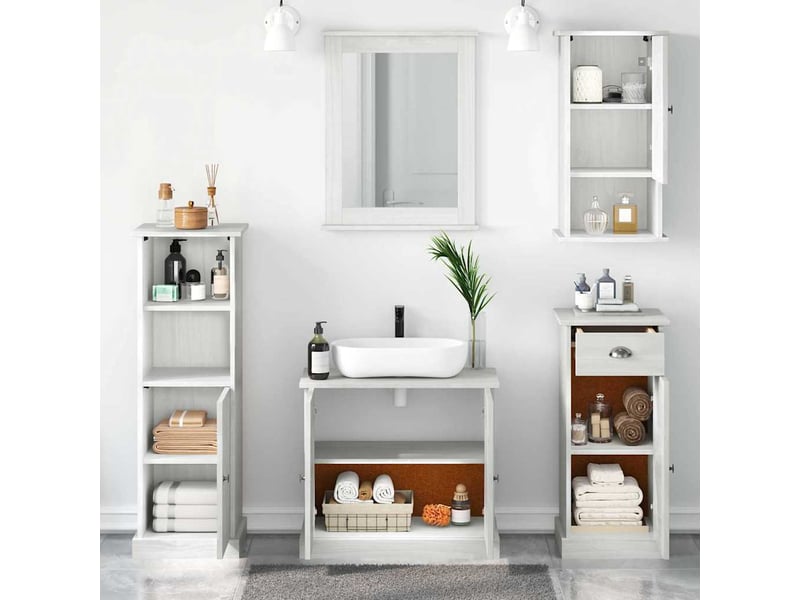  Ensemble de mobilier de salle de bain vigo 5 pièces cf64738  - Conforama D