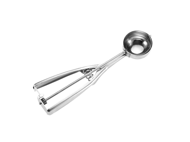  Cuillère à glace en acier inoxydable, cuillère à fruits et sorbets en acier inoxydable, à levier, ∅ 50 mm, glace, argent  - Conforama A