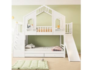 Lit superposé 2x90x200 cm <strong></strong> <strong></strong> coloris blanc