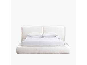 Lit pont 140x190 cm <strong>MOBILIER DECO</strong> <strong></strong> coloris blanc