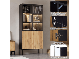 Vitrine coloris noir <strong></strong> <strong></strong> - x