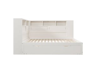 Lit gigogne 90x200 cm <strong></strong>  <strong></strong> coloris blanc