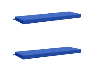 Lot de 2 coussins de banc, coussins d'assise soest 100 % polyester bleu royal cf57143