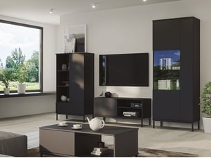 Meuble tv coloris noir 47 cm <strong></strong>  <strong></strong>