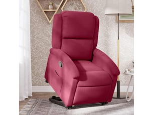 Fauteuil fixe  <strong></strong> Velours rouge