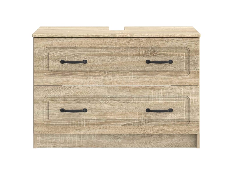  Meuble sous lavabo de salle de bain utrecht chêne sonoma cf64933  - Conforama D