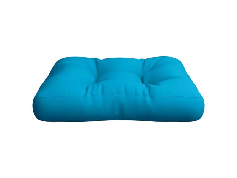  Coussin de palette, coussin de chaise, coussin de canapé bleu clair 58x58x10 cm tissu cf55304  - Conforama E