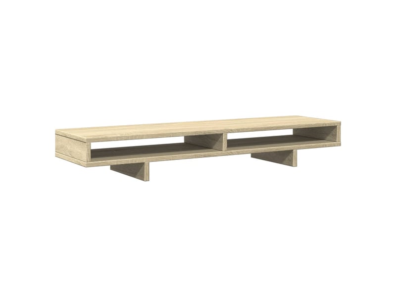  Support de moniteur table meuble bureau sonoma 100 x 27 x 15 cm bois d'ingénierie marron 02_0044978  - Conforama D