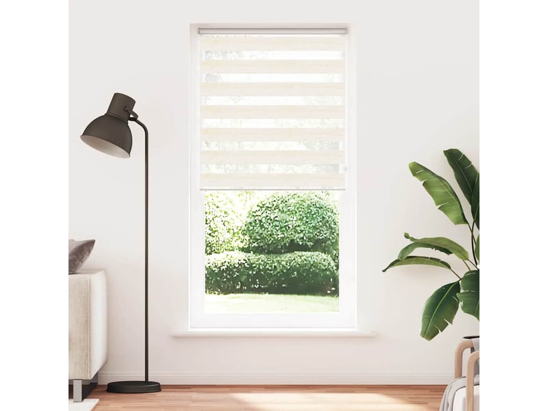  Store zèbre, store de fenêtre beige marbré largeur du tissu 100,9 cm polyester cf48242  - Conforama A