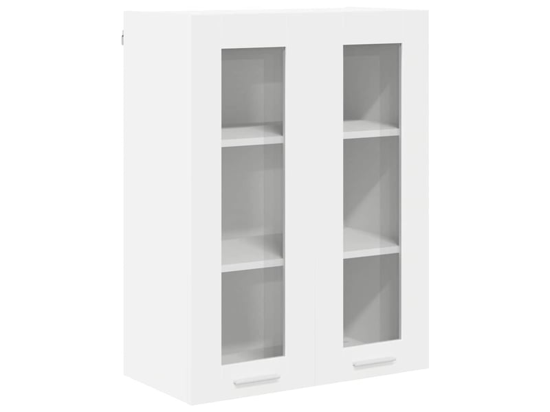 Meuble de rangement cuisine, armoire suspendue blanc 60x31x80cm bois d'ingénierie shl9518 - Conforama A