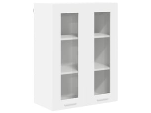 Meuble de rangement cuisine, armoire suspendue blanc 60x31x80cm bois d'ingénierie shl9518