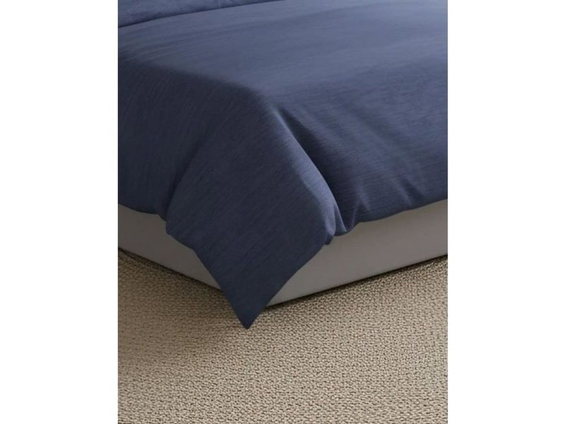  Housse de couette bleue 140 x 200 cm en coton renforce + taie 60 x 60 cm 129CTN34756 - Conforama C