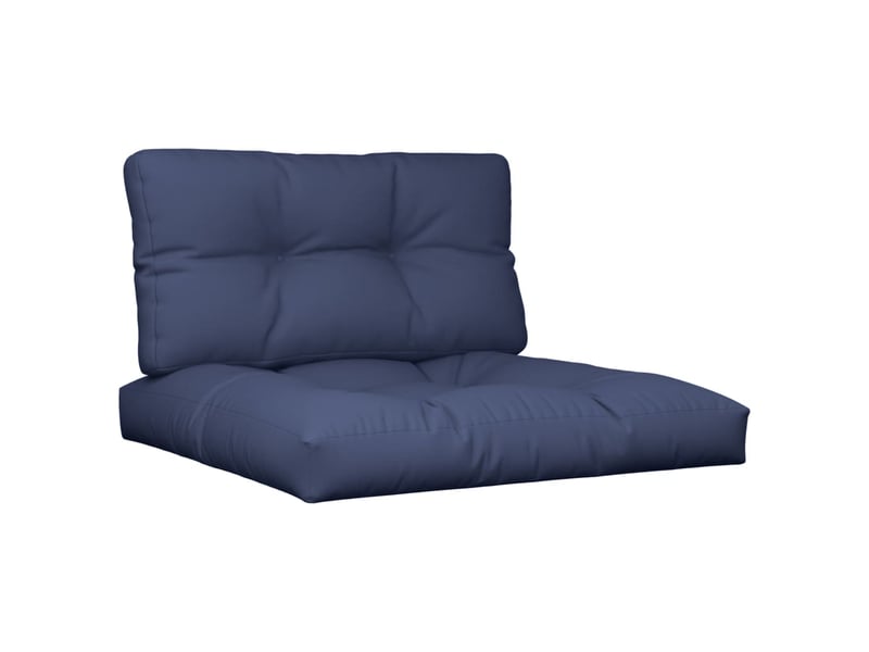  Ensemble de coussins en palette bleu marine 70x40x12 cm tissu cf60911  - Conforama A
