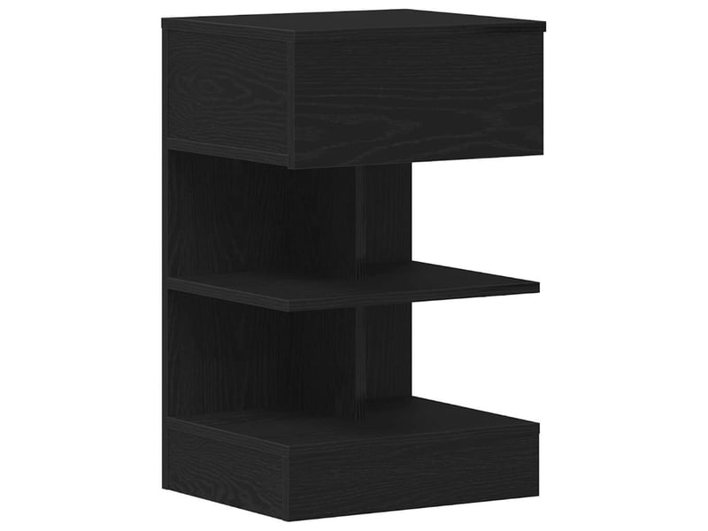  Table de chevet - cabinet de chevet - table de nuit 2 pièces chêne noir 40 x 35 x 65 cm  - Conforama D