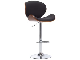 Tabouret de bar, chaise de bar noir similicuir shl49005