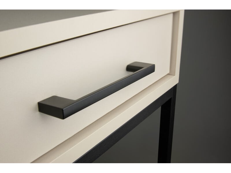  10 poignées de meubles métalliques noires de 96 mm  - Conforama C