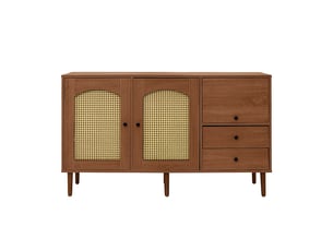 Buffet 2 porte(s)  2 tiroir(s) <strong>BGSRYAO</strong> <strong></strong> - 130 cm coloris marron 