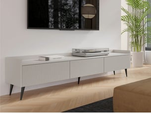 Meuble tv coloris beige 180 cm <strong></strong>  <strong></strong>