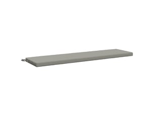 Coussin de banc, coussin d'assise, coussin de canapé soest 100 % polyester gris 160 x 40 x 5 cm cf53284