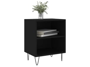Lot de 2 tables de chevet - cabinet de chevet - table de nuit noir 40x30x50 cm bois d'ingénierie