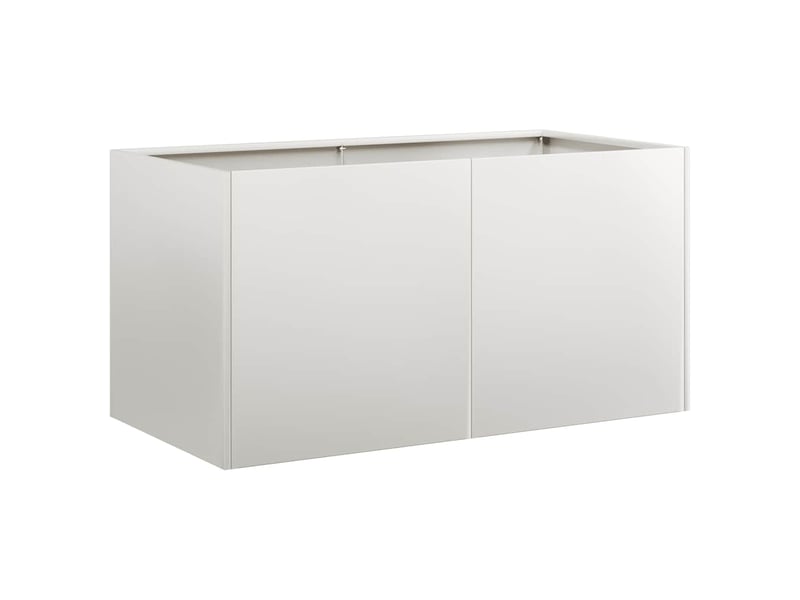 Jardinière - bac à fleurs 80x40x40 cm acier inoxydable - Conforama A