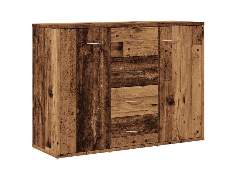 Buffet - bahut - meuble de rangement vieux bois 88x30x64 cm bois d'ingénierie  - Conforama A