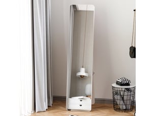 Miroir rectangulaire à poser coloris blanc <strong></strong>  <strong></strong> - 37 cm x 37 cm