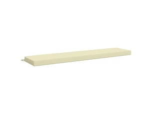 Coussin de banc, coussin d'assise, coussin de canapé soest 100 % polyester crème 180 x 40 x 8 cm cf53237