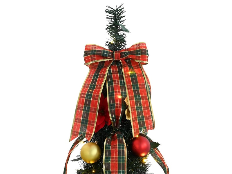 Sapin de noël artificiel, arbre de noël avec 150 led vert 185 cm pvc - Conforama E