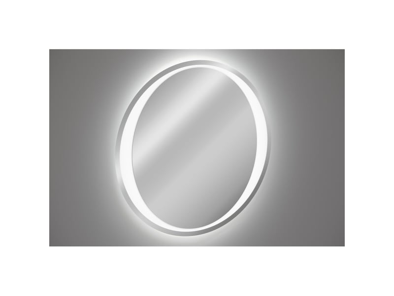  Miroir salle de bain led rond 80 cm rétroéclairage blanc design  - Conforama D