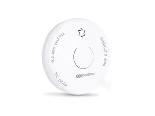 Détecteur fumee et monoxyde de carbone 2 en 1 kit securekit blanc mur ou plafond 85 db led alarmes test silence