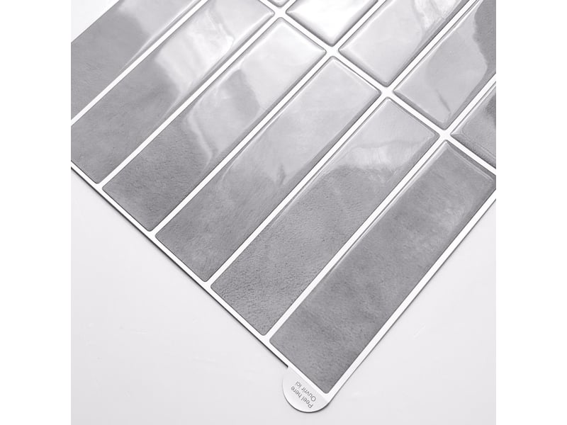  Sticker mural carrelage kalix 30x25cm gris  - Conforama B