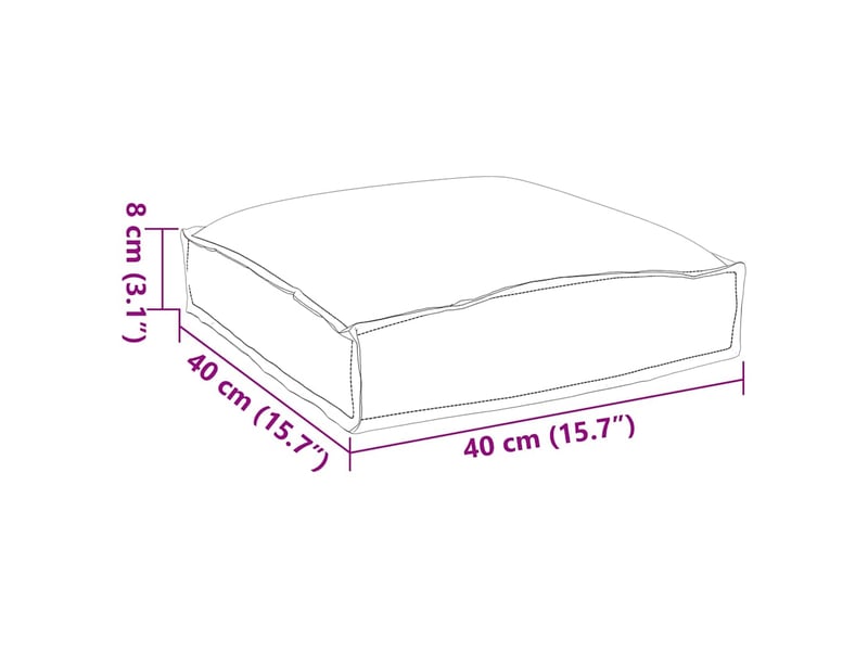  Lot de 6 coussins pour chaise, coussins d'extérieur tissu oxford motif feuille 40 x 40 x 8 cm cf50056  - Conforama E