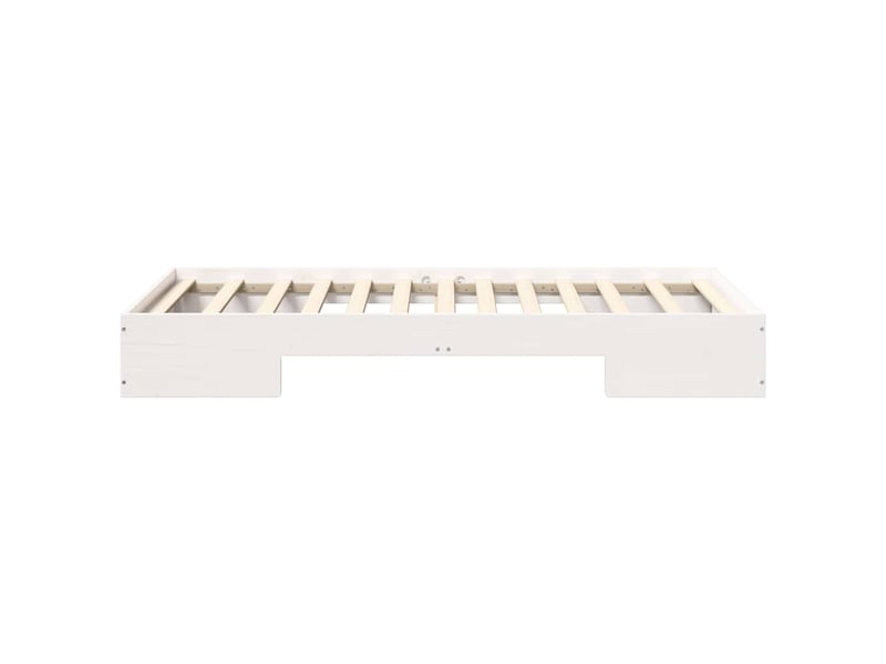  Lit simple- lit adulte -  cadre de lit blanc 100 x 200 cm  - Conforama D
