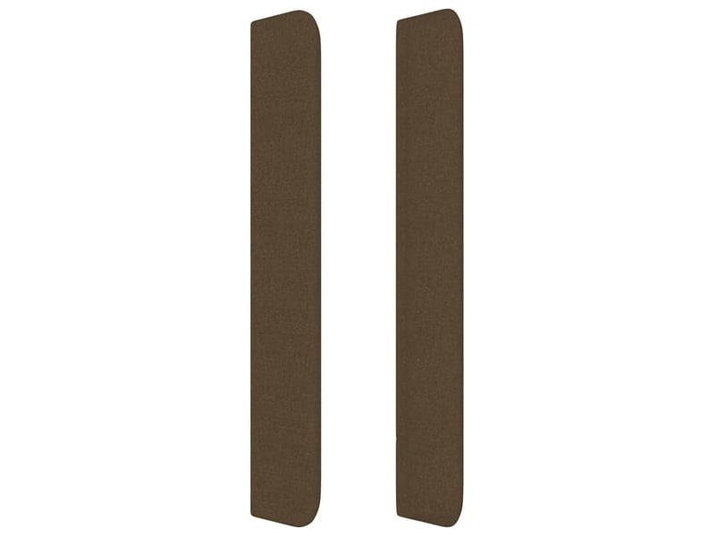  Tête de lit, décoration murale avec oreilles marron foncé 103x16x118128 cm tissu shl12351  - Conforama D