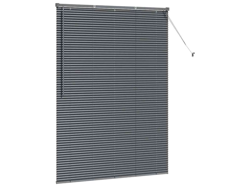 Store vénitien, store de fenêtre gris foncé 175 x 130 cm 25 mm aluminium cf47893 - Conforama E