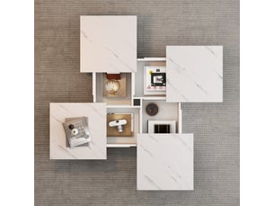 Table basse coloris blanc <strong></strong> <strong></strong>