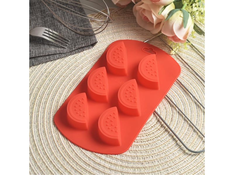  Moule en silicone pastèque 3d – 4 paquets de 6 cavités ustensiles de cuisson antiadhésifs qualité alimentaire  - Conforama D