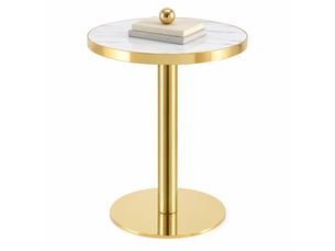 Table basse rond(e) coloris bicolore VLIVRA  - 60 cmx60 cm