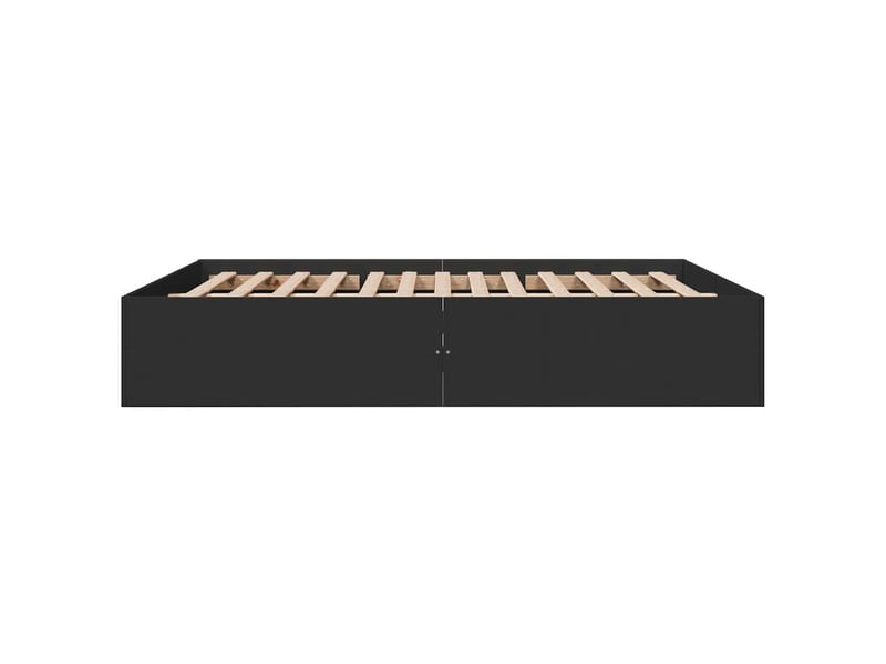  Lit double- lit adulte -  cadre de lit sans matelas noir 150x200 cm  - Conforama D