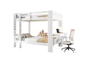 Lit mezzanine 90x200 cm <strong></strong>  <strong>Morn Vibe</strong> coloris blanc