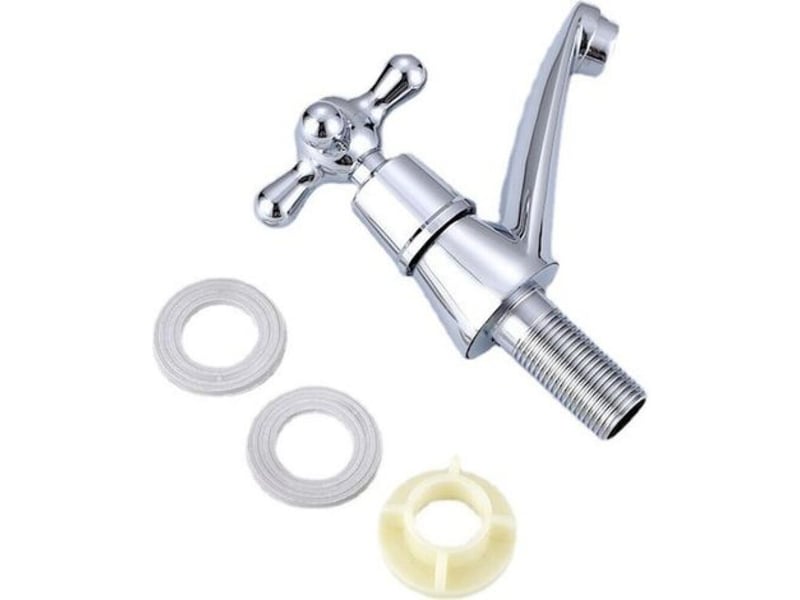  Mitigeur de lavabo moderne à poignée croisée – alliage de zinc – noyau en céramique – installation facile sans perçage – économie d'eau ERFDS-GXD00350-LSY - Conforama D