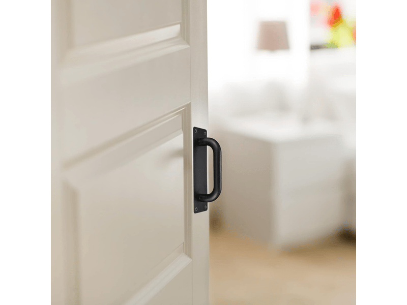  2 poignées en acier inoxydable pour portes coulissantes d'armoire, pour extérieur et jardin (200 x 65 mm)  - Conforama D