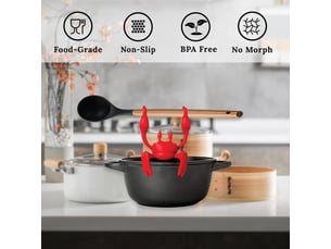 Repose cuillère silicone - gadgets cuisine - résistant à la chaleur - cadeaux de cuisine amusants - support de cuillère antidérapant