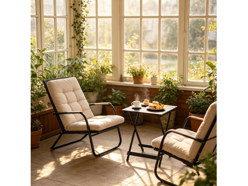  Table d'extérieur pliante 47x50,5x59,5 cm métal noir  - Conforama C