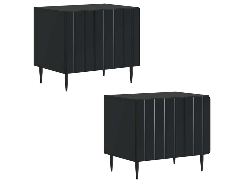  Meuble tv - banc tv - meuble de rangement noir bois d'ingénierie  - Conforama D