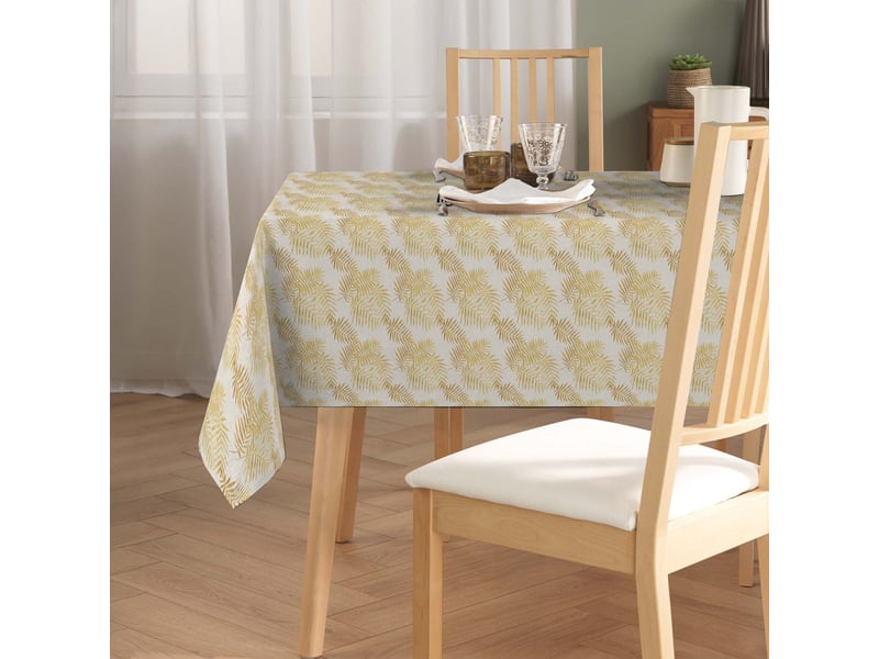  Nappe antitache rectangulaire zena 140x240cm jaune  - Conforama E